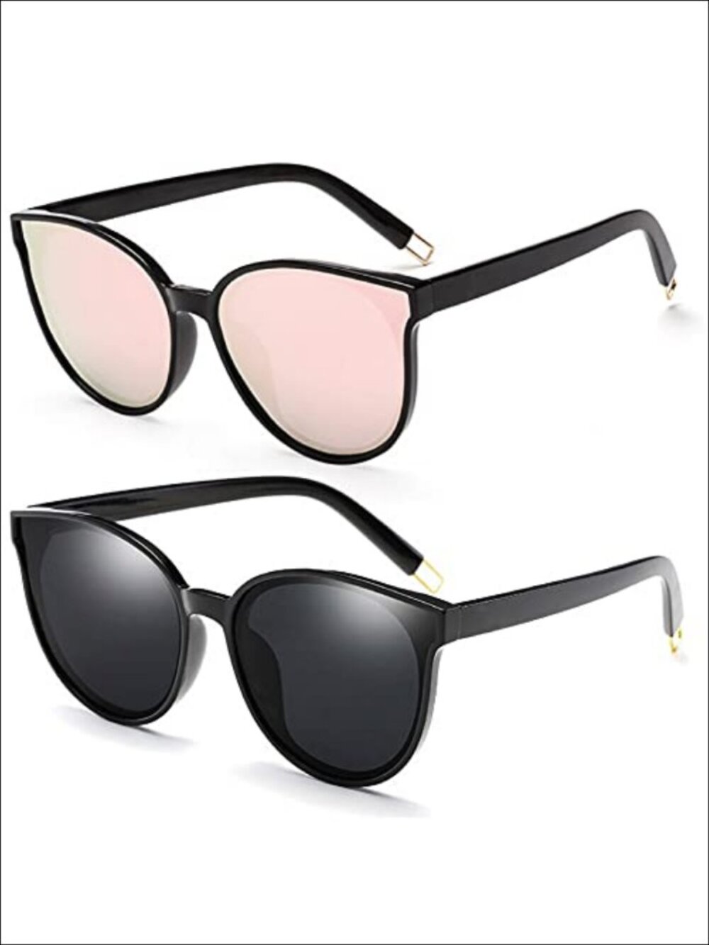 Polarized Oversized Cateye Sunglasses Retro Large Frame UV400 PC Plastic